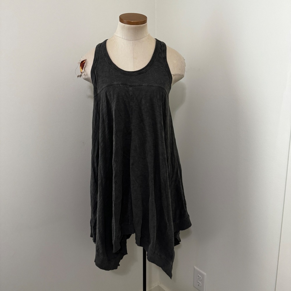 Wilt XS Gray Sleeveless Swing Tank Mini Dress ~ Minimalist Casual